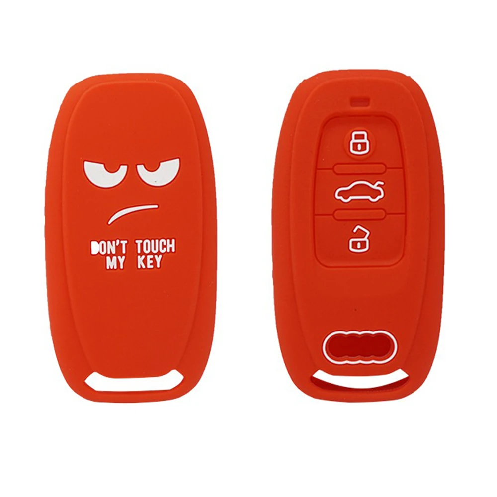Cocolockey силиконовый чехол для автомобиля с надписью Don't Touch My Key держатель Audi A3 A4 A5