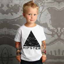 Детская одежда для маленьких мальчиков с сеткой, футболки с длинными рукавами и принтом тату, топы для маленьких мальчиков, топы с длинными рукавами для малышей, блуза и рубашка, Лидер продаж