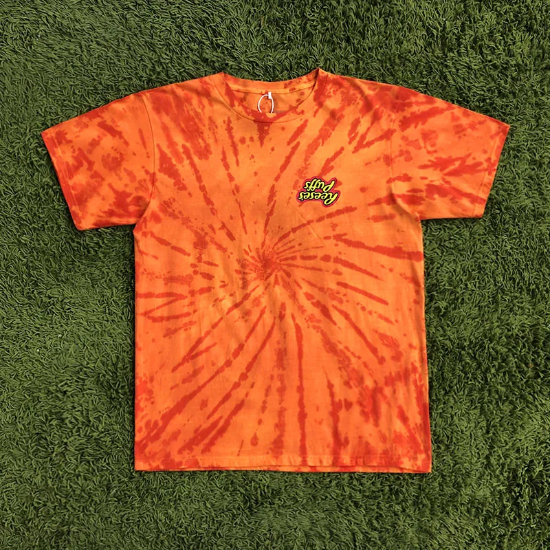 Трэвиса Скотта Astroworld Festival Run Tie Dye Футболка мужская и женская ASTROWORLD уличная хип-хоп Футболка Трэвиса Скотта