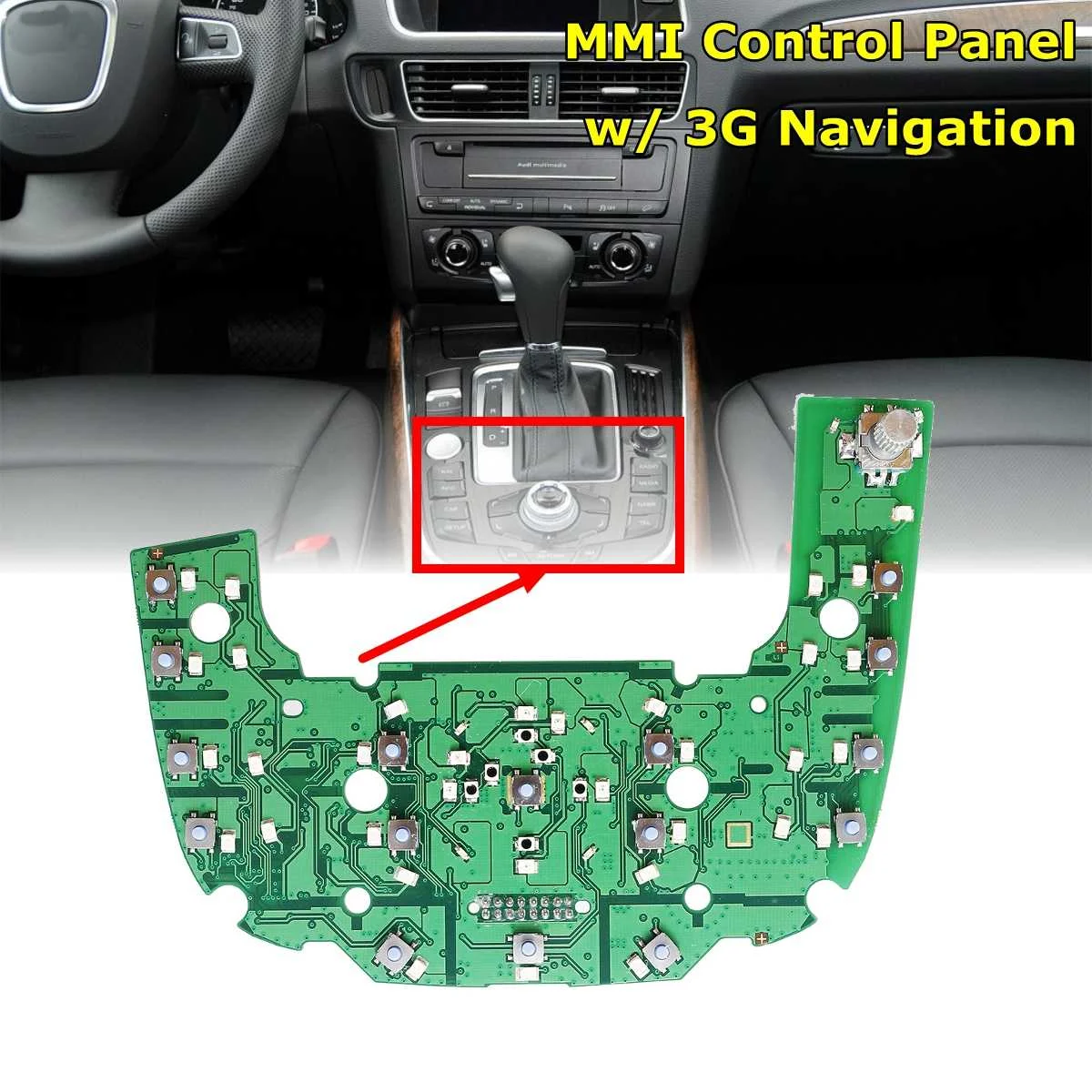 MMI мультимедиа Управление Панель монтажная плата 3g навигации для Audi Q5 A4 A4L 2007 2008 2009 2010 2011 2012 2013# 8T0919609G
