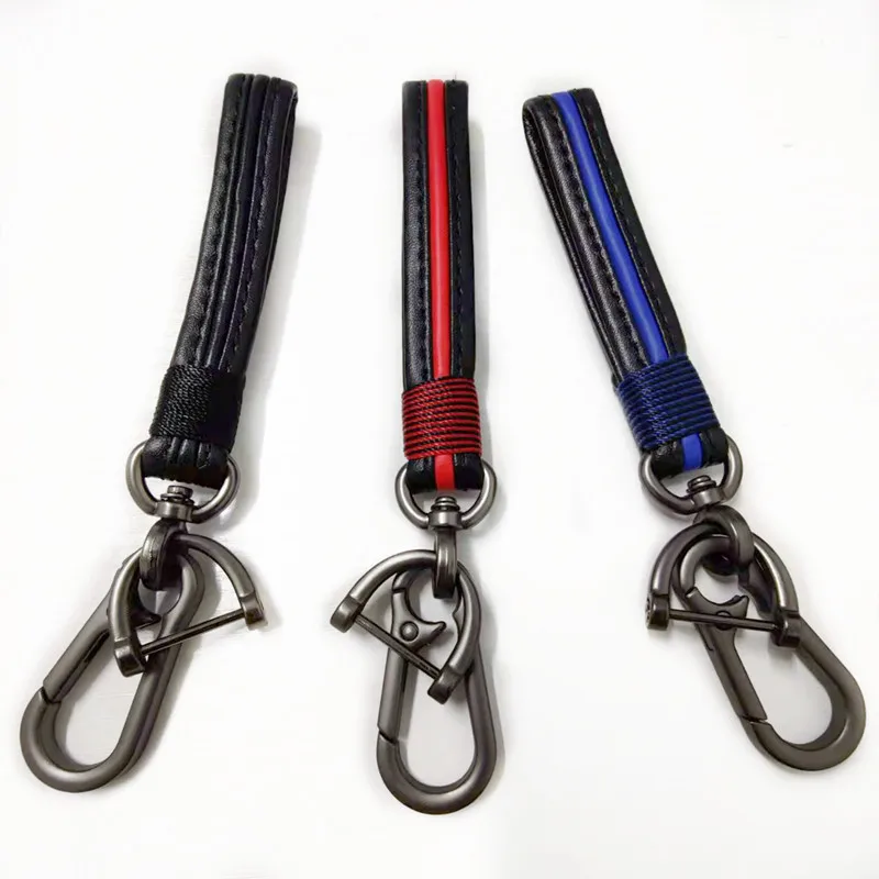 

Selected Leather Car KeyChain Horseshoe Buckle Key Rings Detachable Metal Luxury Key Chains Key Ring Accessories Key Jewelry