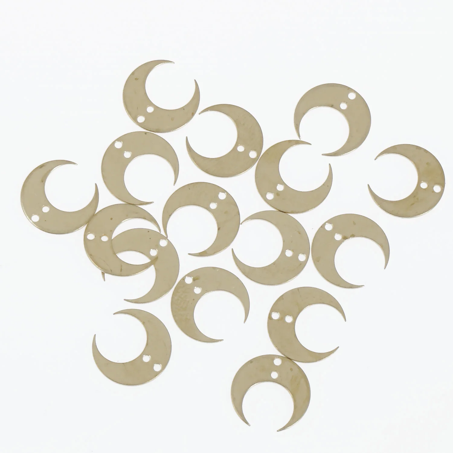 

20 шт., латунный соединитель для ювелирных изделий, 2 отверстия