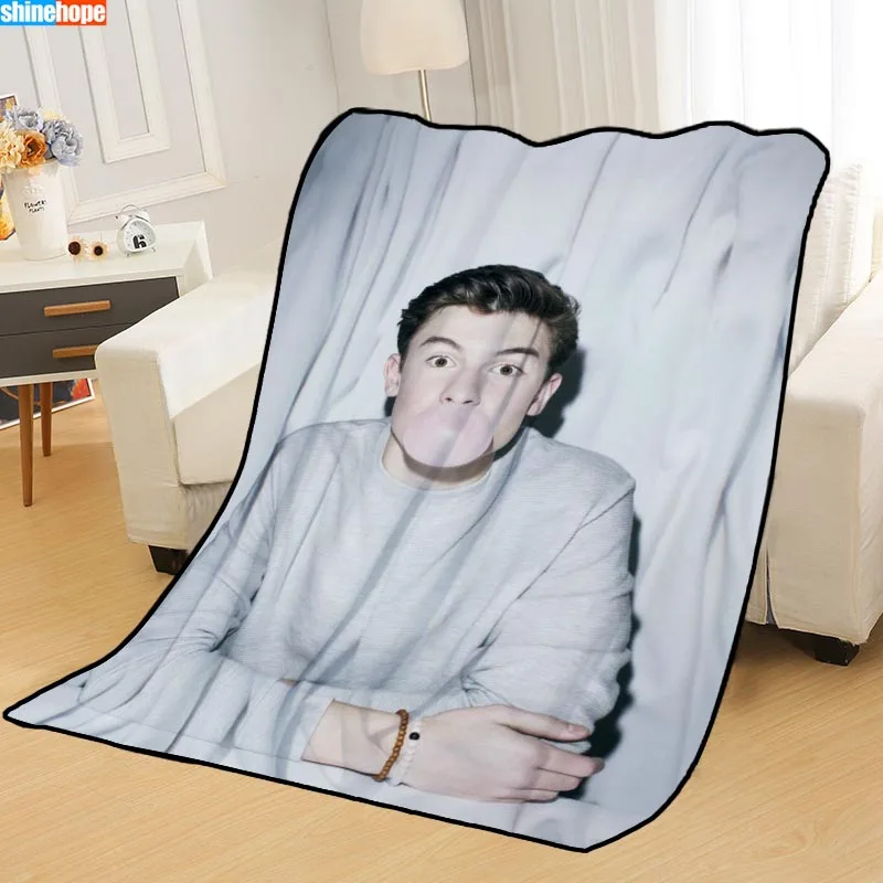 Одеяла на заказ, Shawn Mendes, одеяло s для кровати, мягкое TR, DIY, ваше изображение, Прямая поставка, одеяло для путешествий - Цвет: Blanket 2