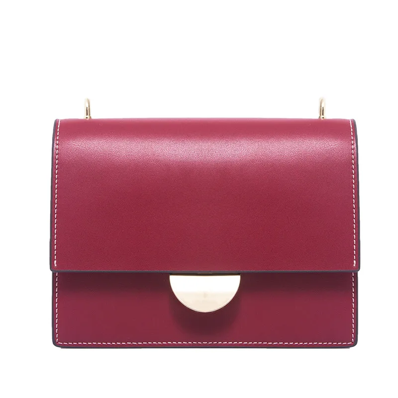 Famale Luxury handbag Small Messenger bag in Cow Split Leather Satchel |