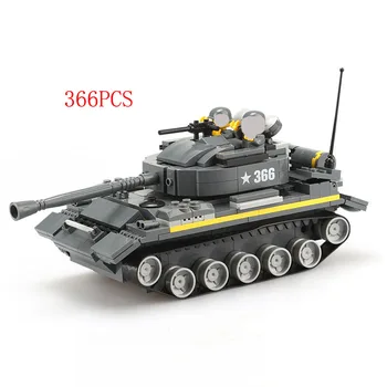 

366pcs diy kit technic toys tank models to assemble best friend educational toys wargame plastic model details building blocks
