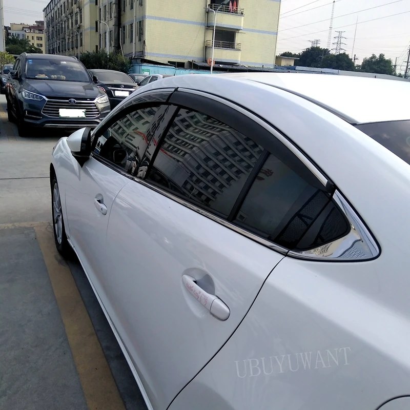 Для Mazda ATENZA- Пластик черное окно козырек Vent Оттенки Защита от солнца дождь дефлектор гвардии авто аксессуары 4 шт./компл