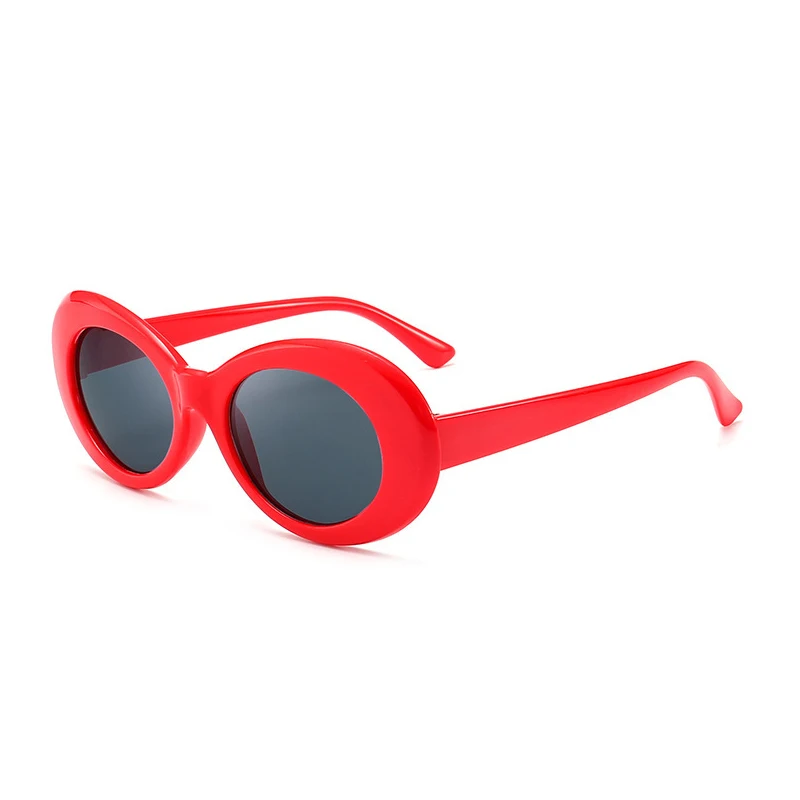 New style sunglasses oval sunglasses ladies fashionable retro sunglasses ladies white black glasses too guess sunglasses Sunglasses