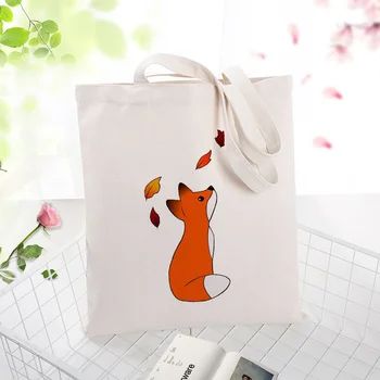 

Shopping Bag Little Prince Serial Canvas Tote Bag Custom Print Logo Text Daily Use DIY Eco Ecologicas Reusable Recycle Handbag