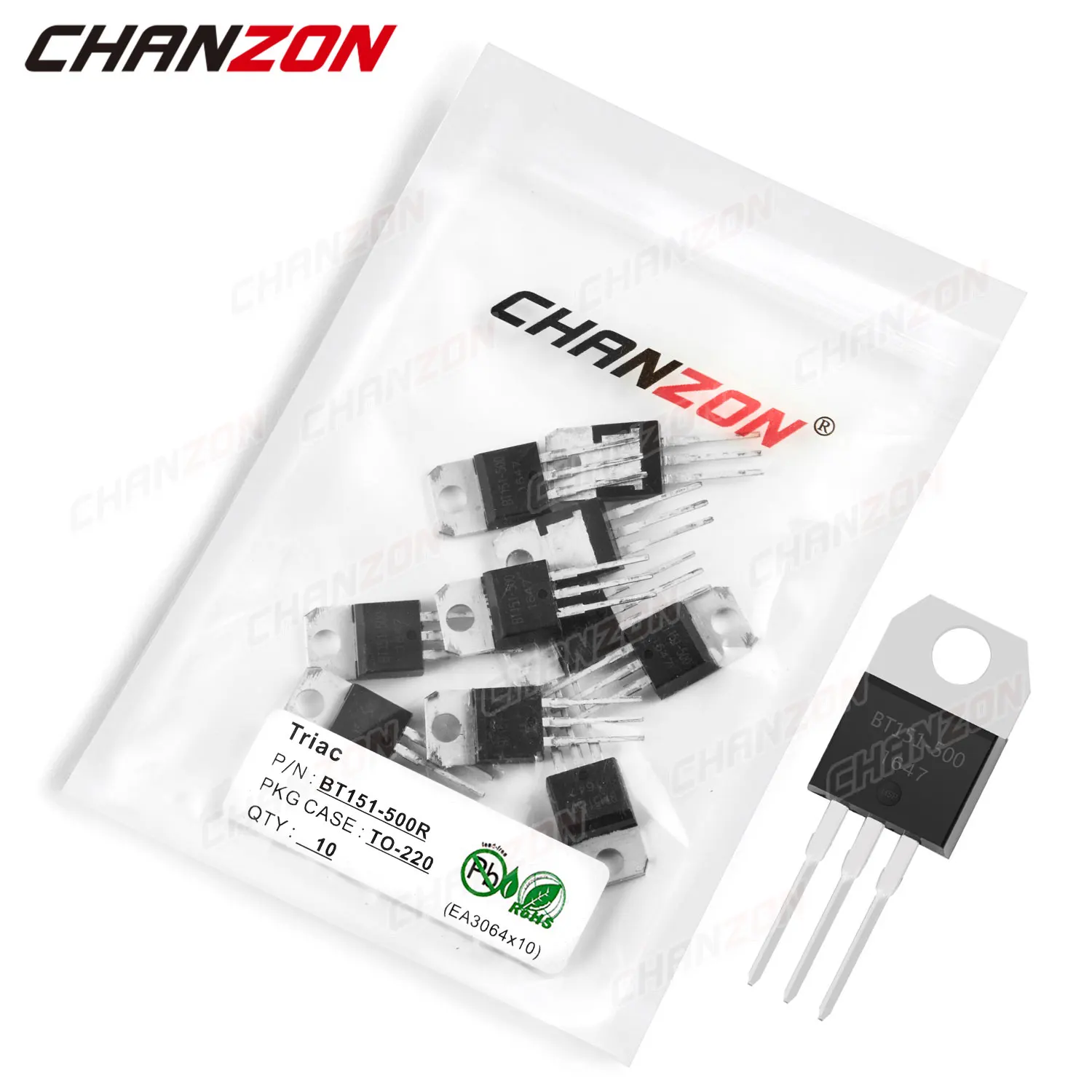 10 шт BT151-500R TO-220 BT151 ТРИАК SCR Транзистор биполярное соединение BJT триодная трубка