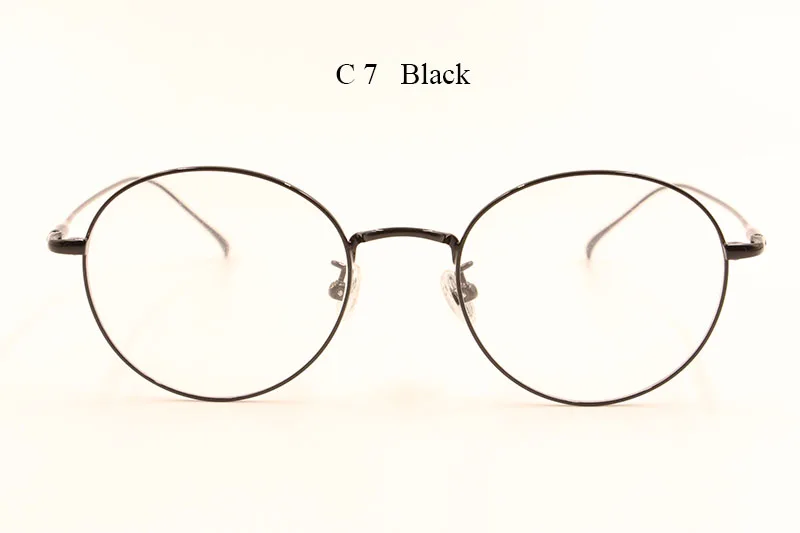 BCLEAR титановая оправа для очков Мужские Винтажные круглые Близорукость Оптические очки по назначению оправа женские ретро овальные очки
