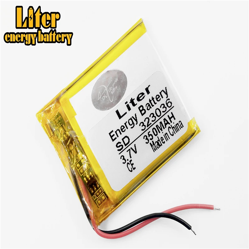 MP3 MP4 MP5 MP6 GPS мобильный телефон PSP батарея 323036 3 7 V 350mAh литий полимерные батареи из
