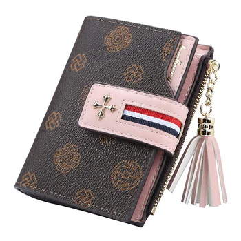 

Fashion Women Purse Mini Short Multi-Functional Organ Card Bag Small Vertical Zipper Zero Wallet Korean Version Style Wallet