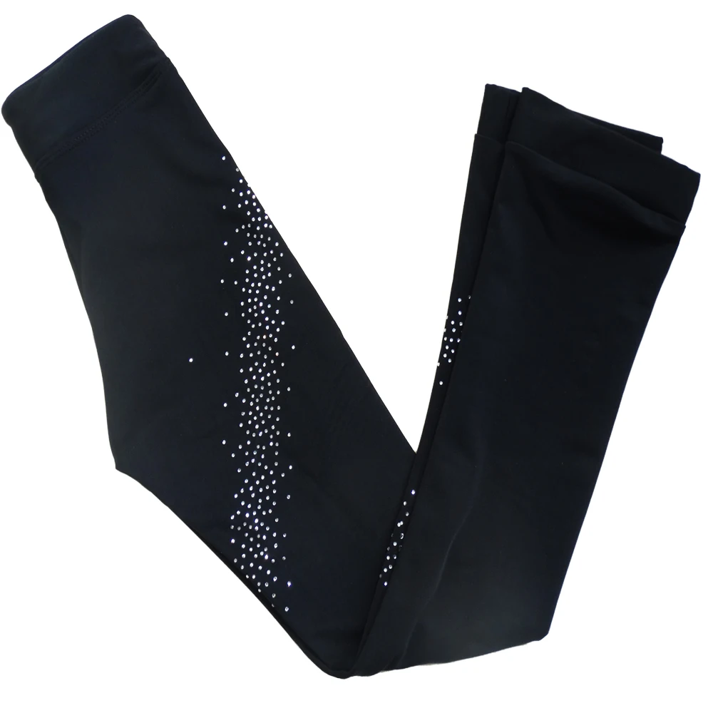 Figure Skating Leggings Jackets Sets Girls Children High Quality Crystals Women Skiing ice skating pantss for training