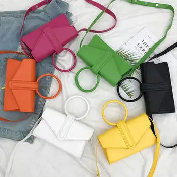 

Women's Tote PU Leather Crossbody Solid Tote Bag Magnetic Buckle Shoulder Bag UK