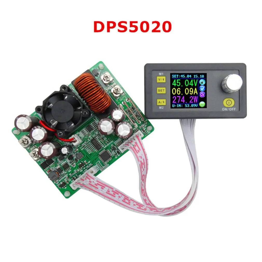 

CNC DC adjustable power supply step-down module Integrated voltage ammeter 50V/20A output short circuit protection