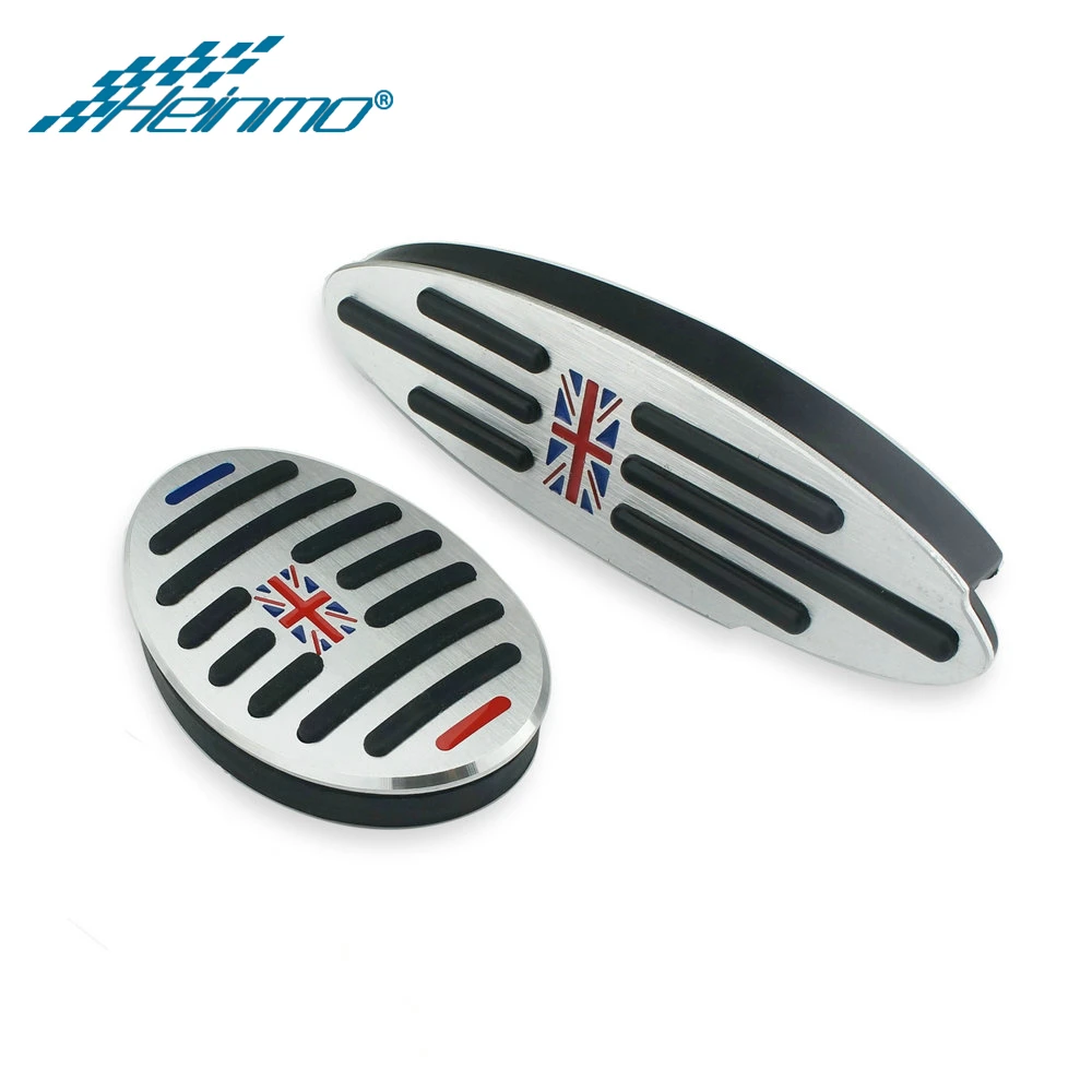 Аксессуары для MINI Cooper Countryman F60 R60 Clubman F54 R55 S One R50 R53 R61 F55 F56 наклейка на педаль для ног MINI R56 - Название цвета: 2PCS Red Jack