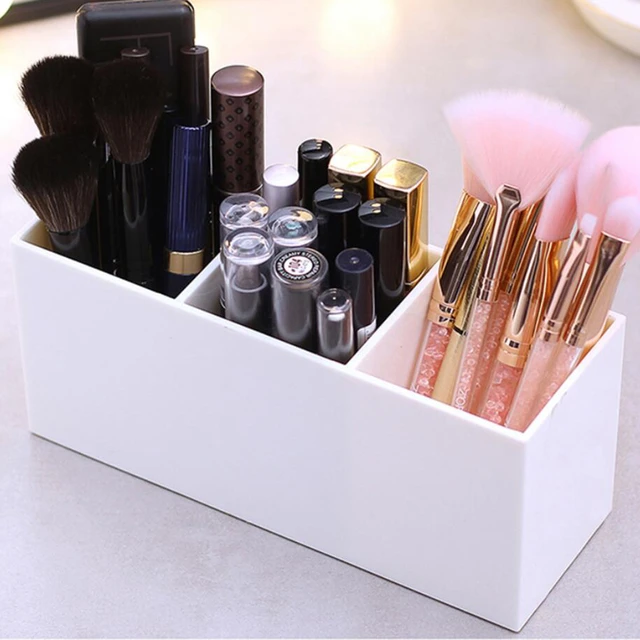 Table Acrylic Makeup Nail Art Brush Holder Cosmetics Storage Box Organizer  Case Bag Brushes Organizer Make Up Tools Home Storage - AliExpress