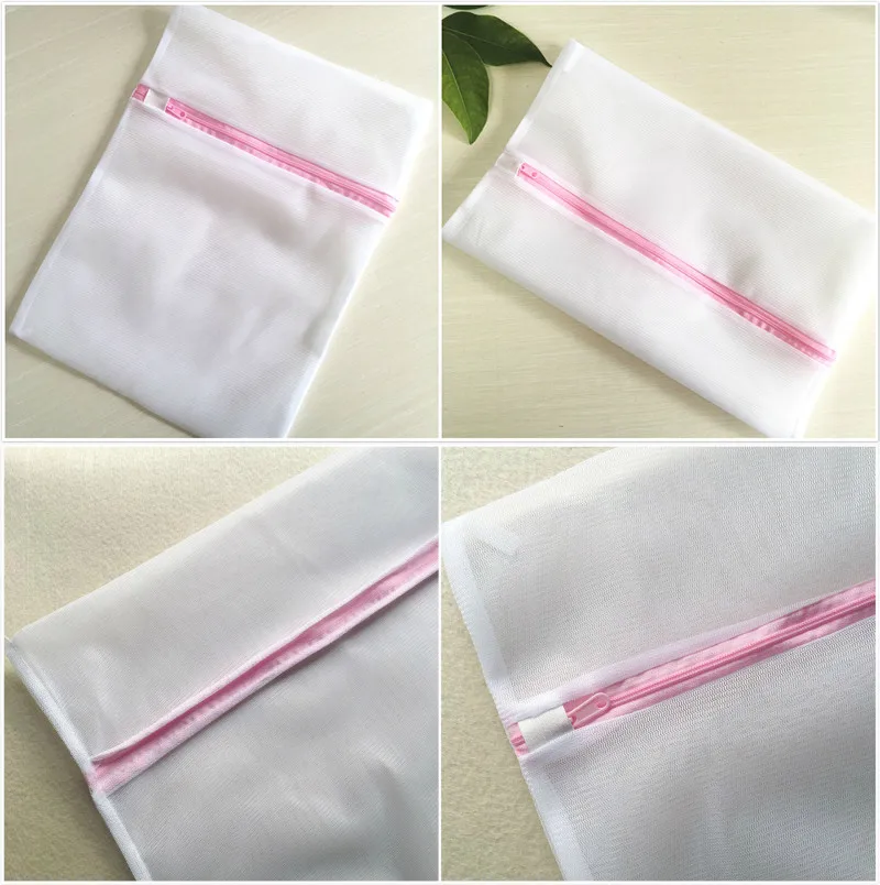 3 Sizes Mesh Zippered Laundry Wash Bags for Delicates Lingerie Socks Underwear Naundry Net Basket Bra Protector