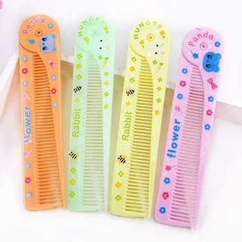 

Cartoon Baby Hair Scalp Massage Folding Comb Hairbrush Women Wet Curly Detangle Hair Brush for Salon Hairdressing Styling Tools
