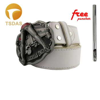 

TRUCKERS ONLY Metal Belt Buckles With Red Short Skirt Oval Belt Buckle Texas Fashion Mens Buckle Suitable For 4cm Belt