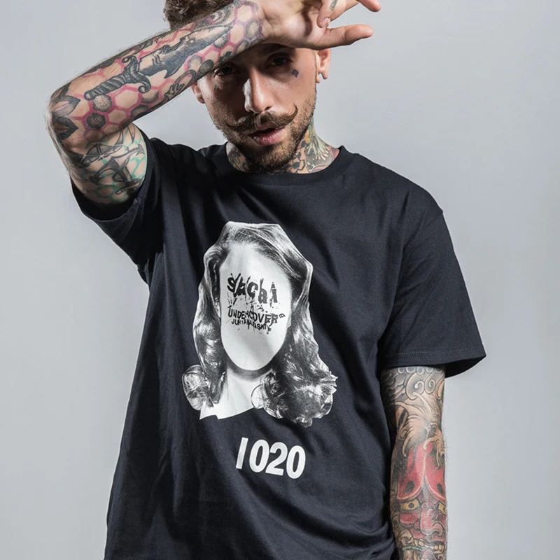 

2020 Fashion Summer Men T Shirt Hip Hop Fitness Mens Clothing Quality Cotton Black Shirts Graphic Tees Men Streetwear Top Tees