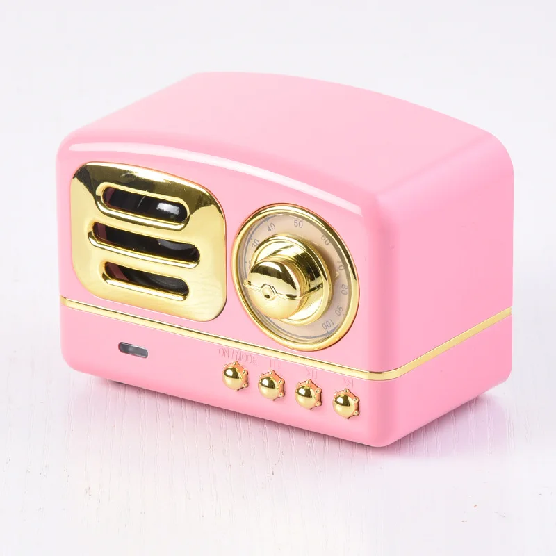 

Multifunctional Portable Retro Radio Bluetooth Speaker Subwoofer Wireless Stereo Speaker Support TF Memory Card