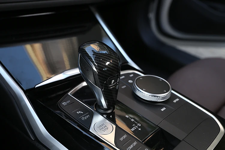 2 цвета, углеродное волокно, стиль ABS пластик, Автомобильная крышка переключения передач для BMW G20 G28 3 серии