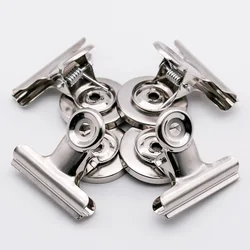 Round Fridge Magnetic Metal Stickers Clips Fridge Wall Memo 3 Sizes Note Message Magnet Clamp Holder Whiteboard Magnet Tools