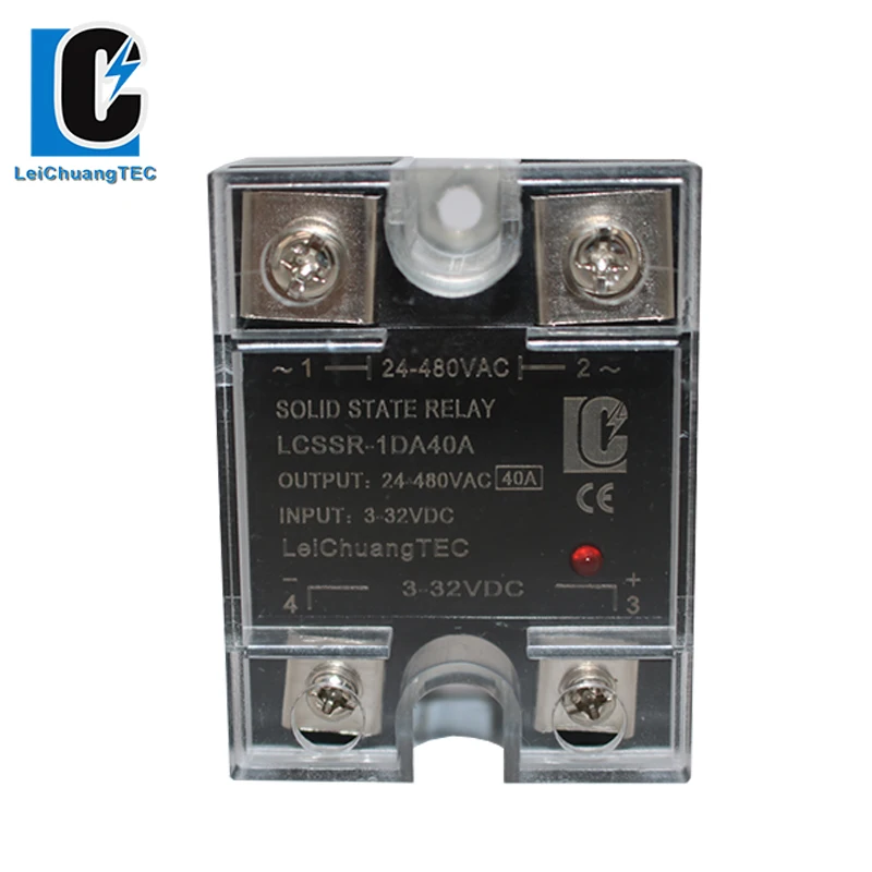

SSR 10A-120A Single phase Solid state relay DC control DA SSR, 3-32VDC to 24-280VDC