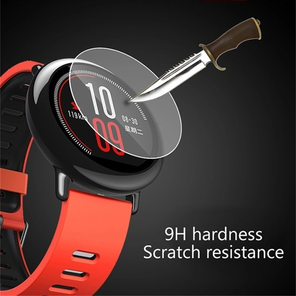 1 шт. закаленное стекло для защиты экрана Защитные пленки защита Huami Amazfit Pace Stratos