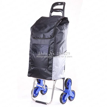 

21%Small Cart Old Man Shopping Grocery Shopping Household Folding Climbing Stairs Portable Trolley Portable Trolley Portable