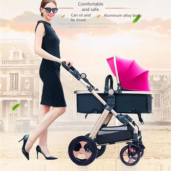 

Ultralight portable baby stroller can sit and lie down folding shock absorber baby stroller can be on the plane child stroller