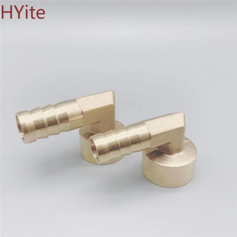 2 Pieces 3/8 HOSE BARB ELBOW X 1/4 MALE NPT Brass Pipe Fitting Gas Fuel Water 