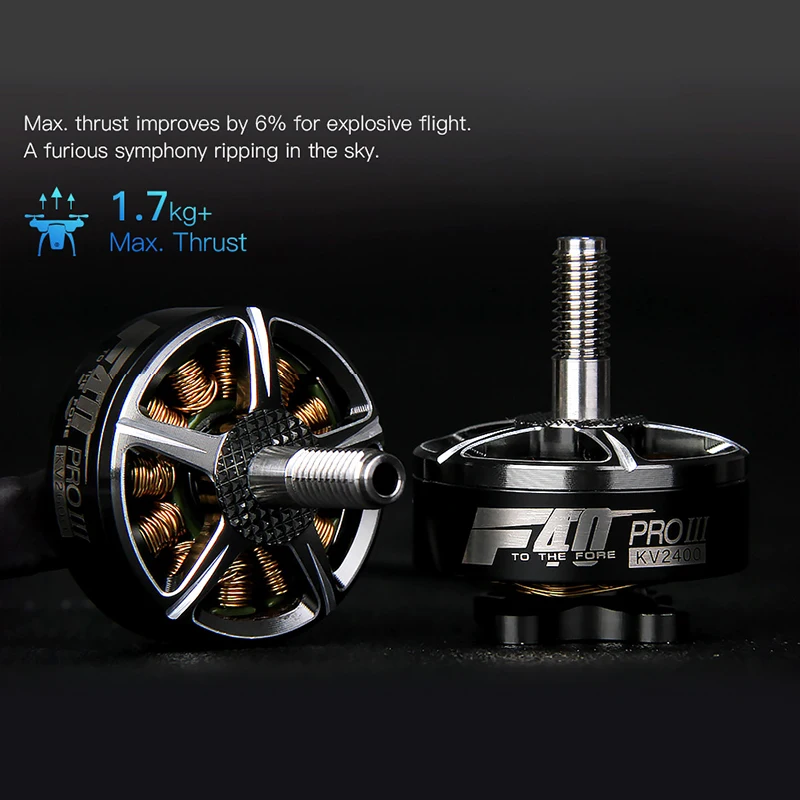 4 шт. T-motor F40 PRO III KV1600 KV2400 KV2600 V3 серый бесщеточный двигатель для FPV гоночный Дрон Квадрокоптер