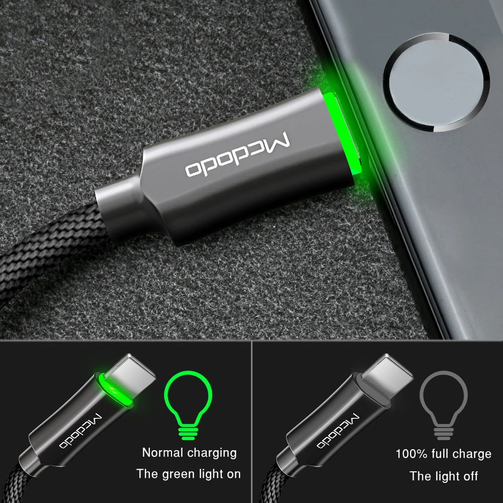 USB кабель MCDODO 1 8 м с автоматическим отключением для быстрой зарядки|Кабели