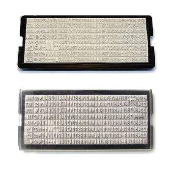 

Stamp Rubber Type Plate Office 8 Band 3mm/4mm Rubber Data Numbering Stamp With Numbers And Letters Handicrafts Stamper Accessory