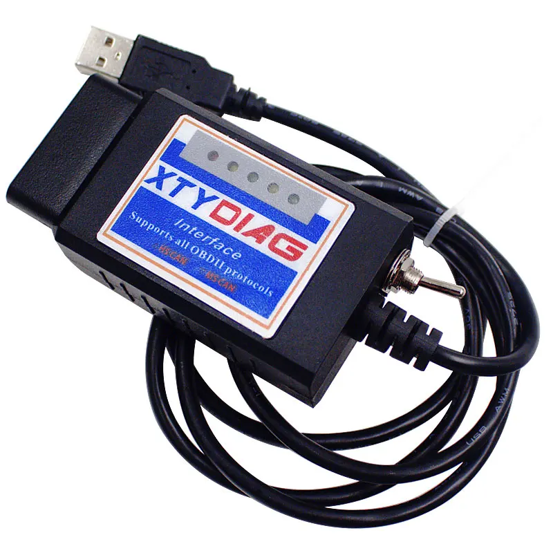Высококачественный XTYDIAG ELM327 USB V1.5 модифицированный elmконфигуратор PIC18F25K80 + чип CH34