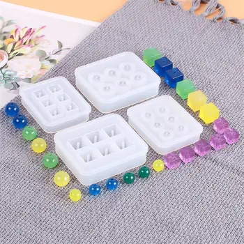 

4 Pack Round Square Resin Casting Silicone Molds Jewelry Making DIY Craft Tools