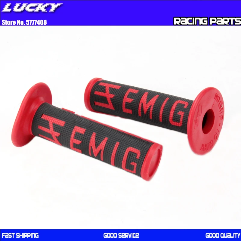 Motorcycle Hand Grips Handle MX Grip EMIG FOR To KLX CRF Dirt Pit Bike Rubber Handlebar Twist For GEL GP | Автомобили и мотоциклы