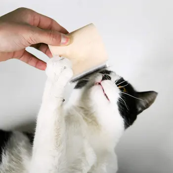 

Wood Groom Brush Professional Pet Wooden Groomer Ergonomic Design No Hurt for Dogs Deshedding Grooming Tool