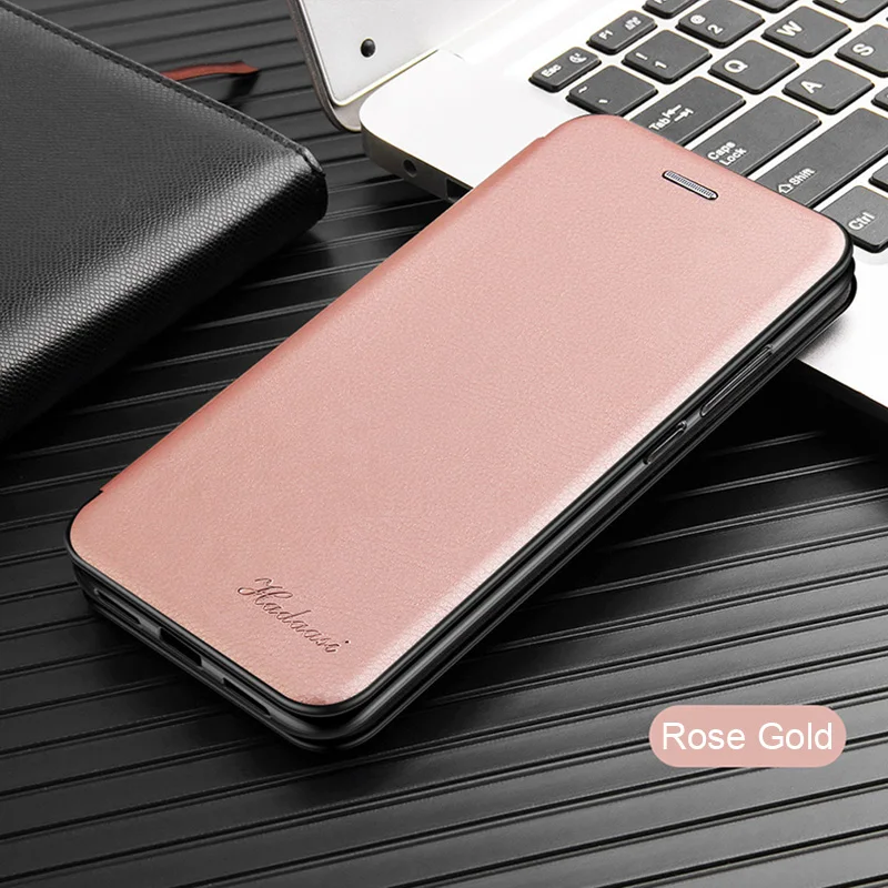 Pink Чехол для apple iphone 11 pro xs max xr x чехол Ретро crazy horse Флип Бумажник кожаный чехол на aphone 7 8 6 6s plus coque fundas - Цвет: Pink