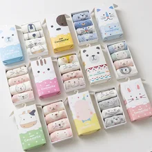 CARAMELLA/Популярные Новые товары, детские носки в подарочной коробке, креативные детские носки с героями мультфильмов чистый хлопок, 4 пары платьев для малышей