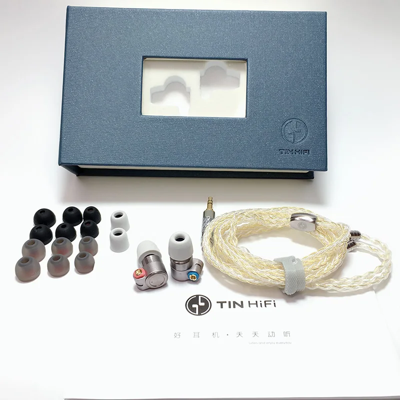 Гибридные драйверы Tinhifi T3 Knowles BA + 1DD Hi Fi наушники вкладыши со съемным кабелем