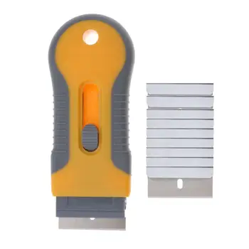 

Car Window Handle Tint Razor Scraper Ceramic Blade Knife Tools Window Razor Blade Car Wrap Squeegee Sticker Remover Scraper Tool