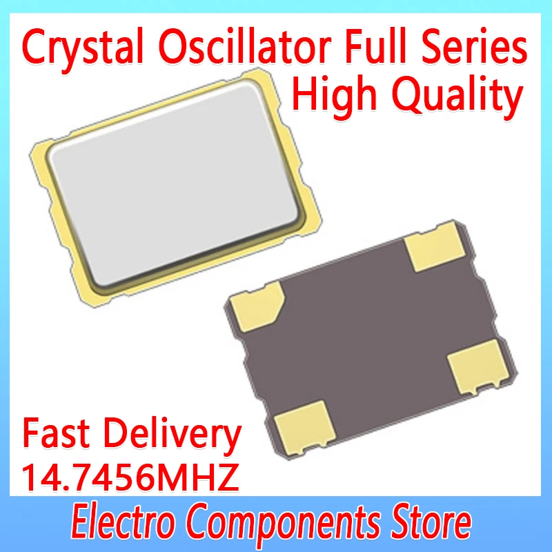5PCS/Lot 4Pin 7050 14.7456M 14.7456MHZ 4P 5070 5*7 MM 5X7 OSC Active SMD Quartz Crystal Oscillator for Wireless communication PC |