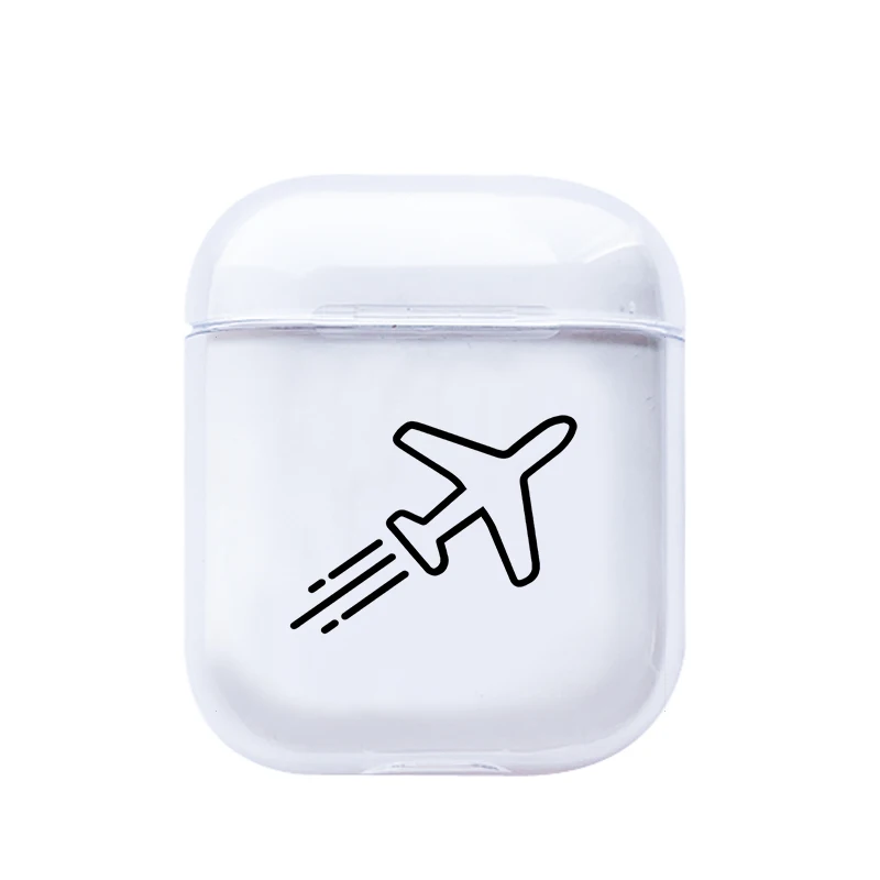 I200927 Мягкий чехол для наушников для Apple Airpods, милый чехол с картой, Прозрачный Роскошный чехол для наушников Airpods, чехол - Цвет: I200927