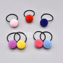 Детские аксессуары для волос ярких цветов, лента для волос в европейском и американском стиле, маленькая повязка для волос с шариками для малышей, xiao fa quan Infant offension Ac