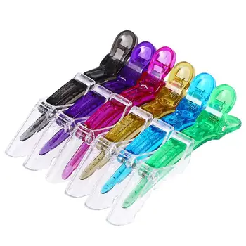 

6 Pcs Salon Alligator Croc Hair Clips Practical Plastic Hair Accessories for Ladies