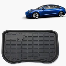 TPE материал под заказ подходит перед багажником лоток коврик черный резиновый водонепроницаемый для Tesla модель 3