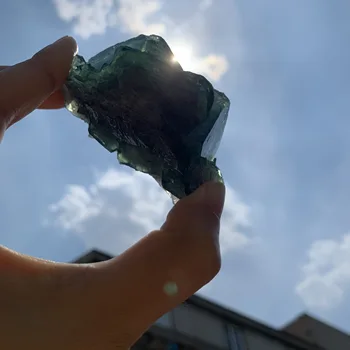 

About 145g energy stone natural green fluorite minerals specimen reiki healing crystals raw gemstones